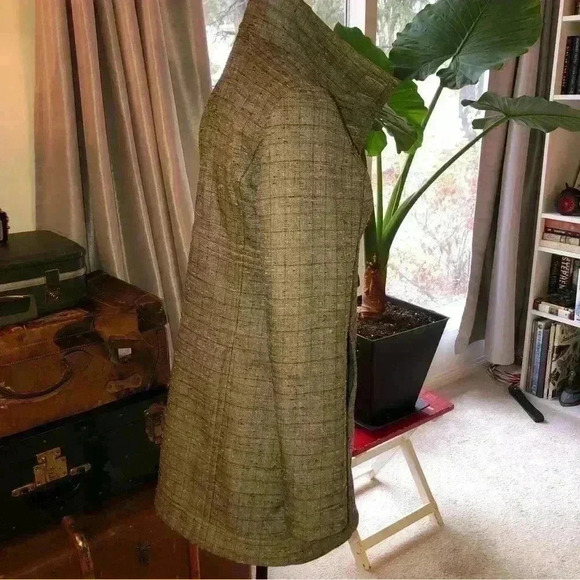 Lole  faux tweed fleece lined double breasted jacket - Picture 3 of 10